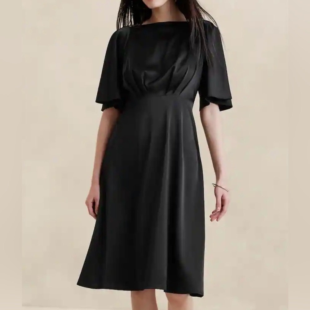 Banana Republic Flutter Sleeve Knee-Length Dress NWT